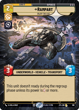 Rampart, Enjoy the Exit - HYPERSPACE FOIL — image 1