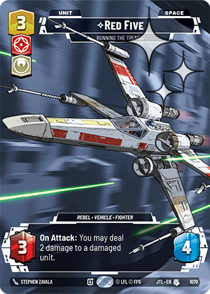 Red Five, Running the Trench - PRESTIGE FOIL — image 1