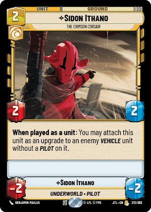 Sidon Ithano, The Crimson Corsair — image 1