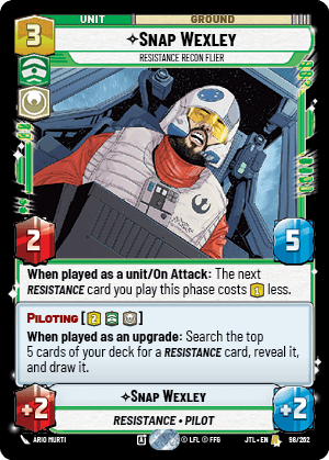 Snap Wexley, Resistance Recon Flier — image 1
