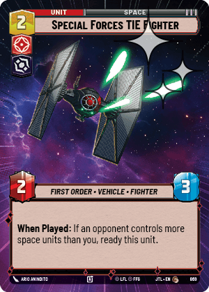 Special Forces TIE Fighter - HYPERSPACE FOIL — image 1