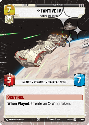 Tantive IV, Fleeing the Empire - HYPERSPACE FOIL — image 1