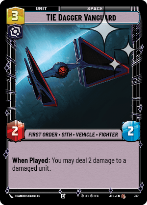 TIE Dagger Vanguard - FOIL — image 1