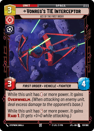 Vonreg's TIE Interceptor, Ace of the First Order — image 1