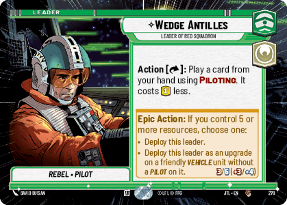 Wedge Antilles, Leader of Red Squadron - HYPERSPACE — image 1