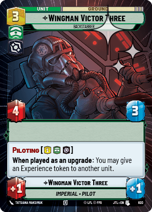 Wingman Victor Three, Backstabber - HYPERSPACE FOIL — image 1