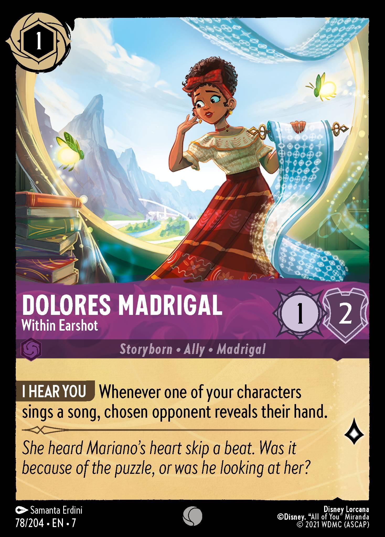 Dolores Madrigal, Within Earshot - FOIL — image 1