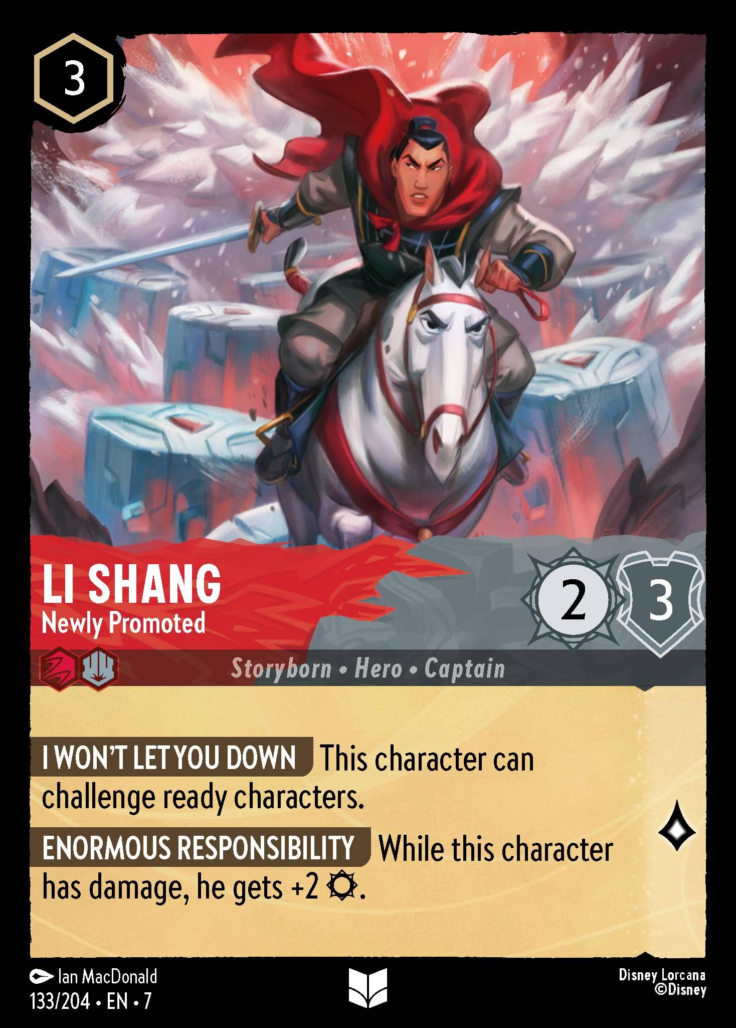 Li Shang, Newly Promoted - FOIL — image 1