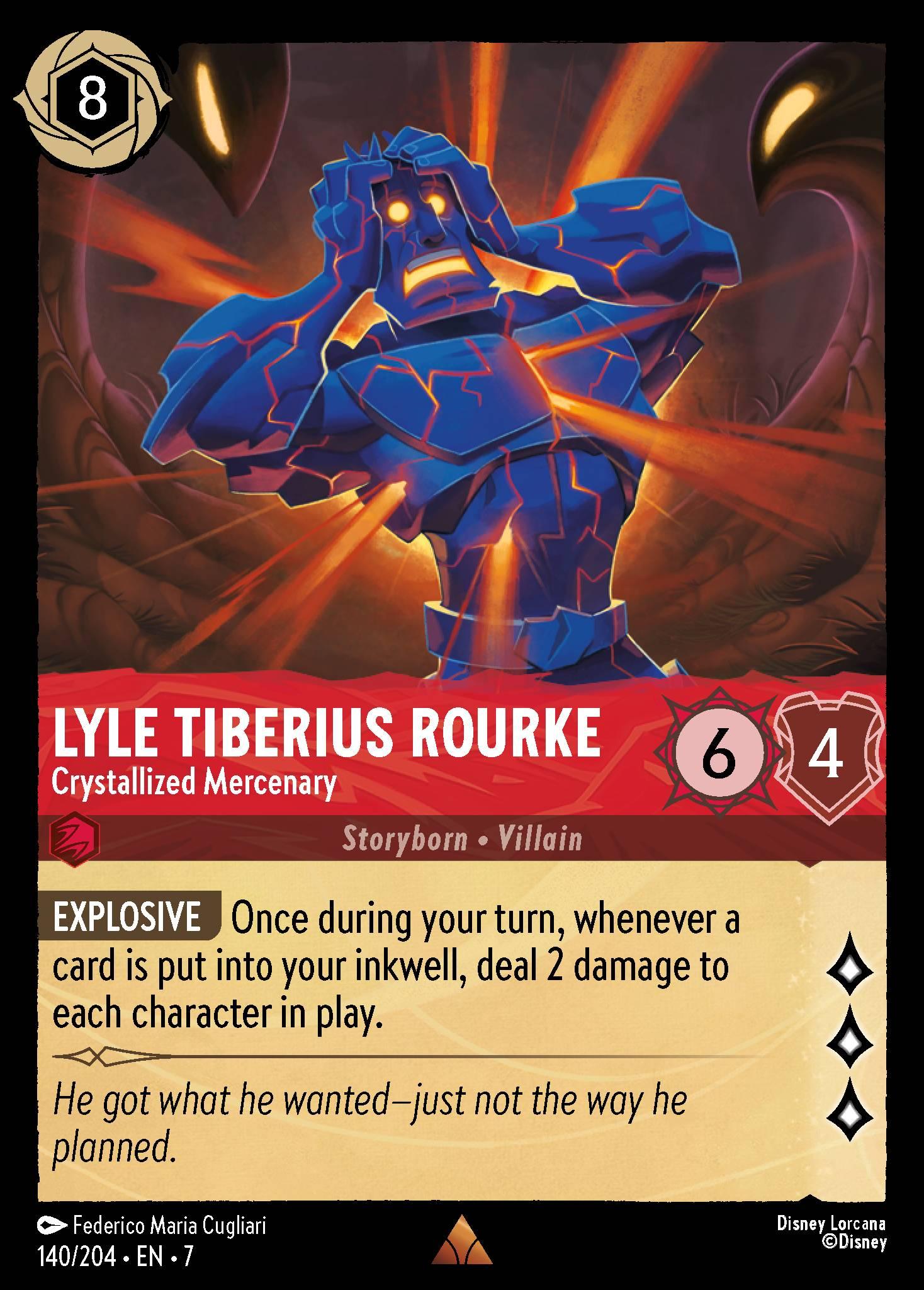 Lyle Tiberius Rourke, Crystallized Mercenary — image 1