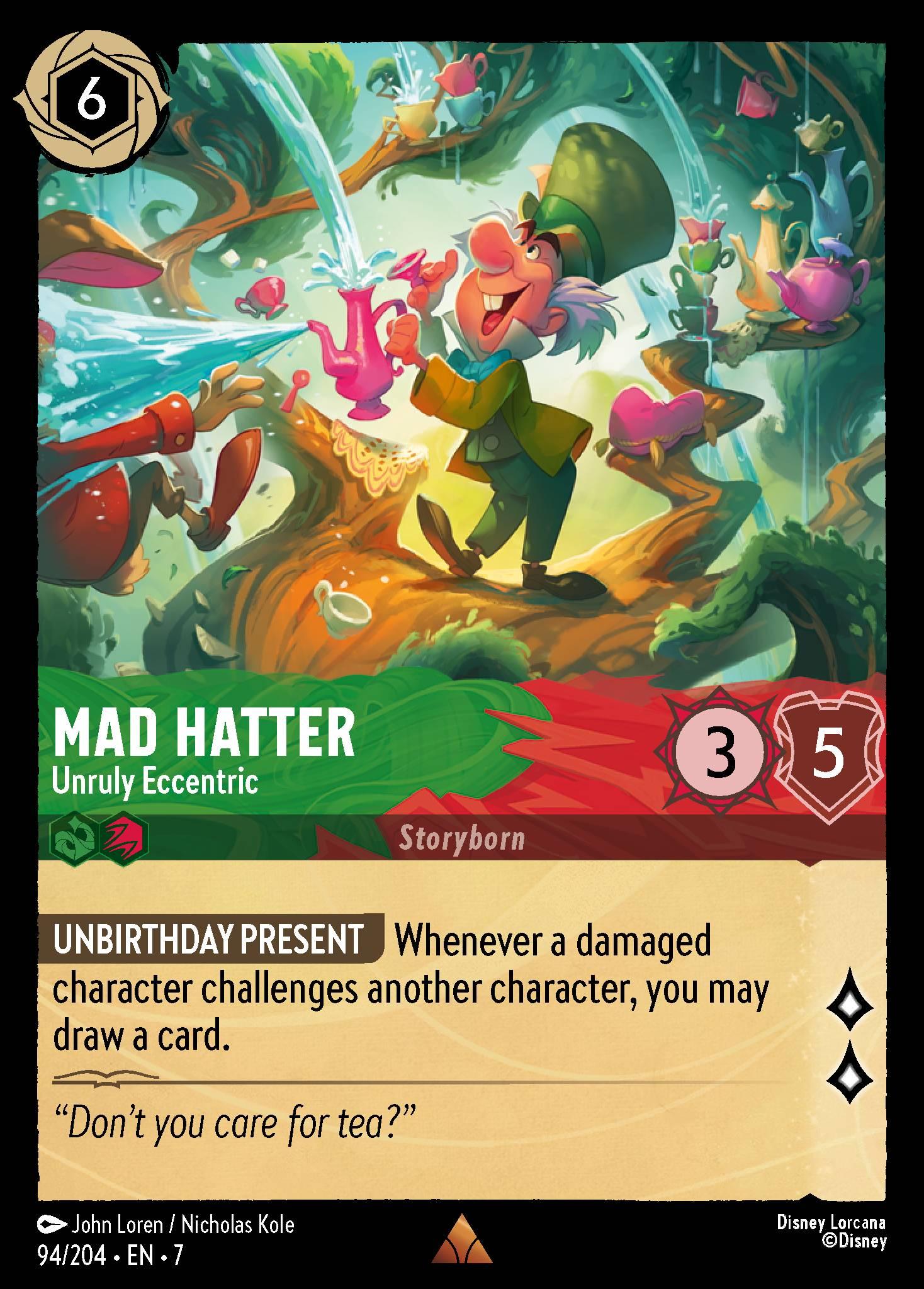 Mad Hatter, Unruly Eccentric - FOIL — image 1