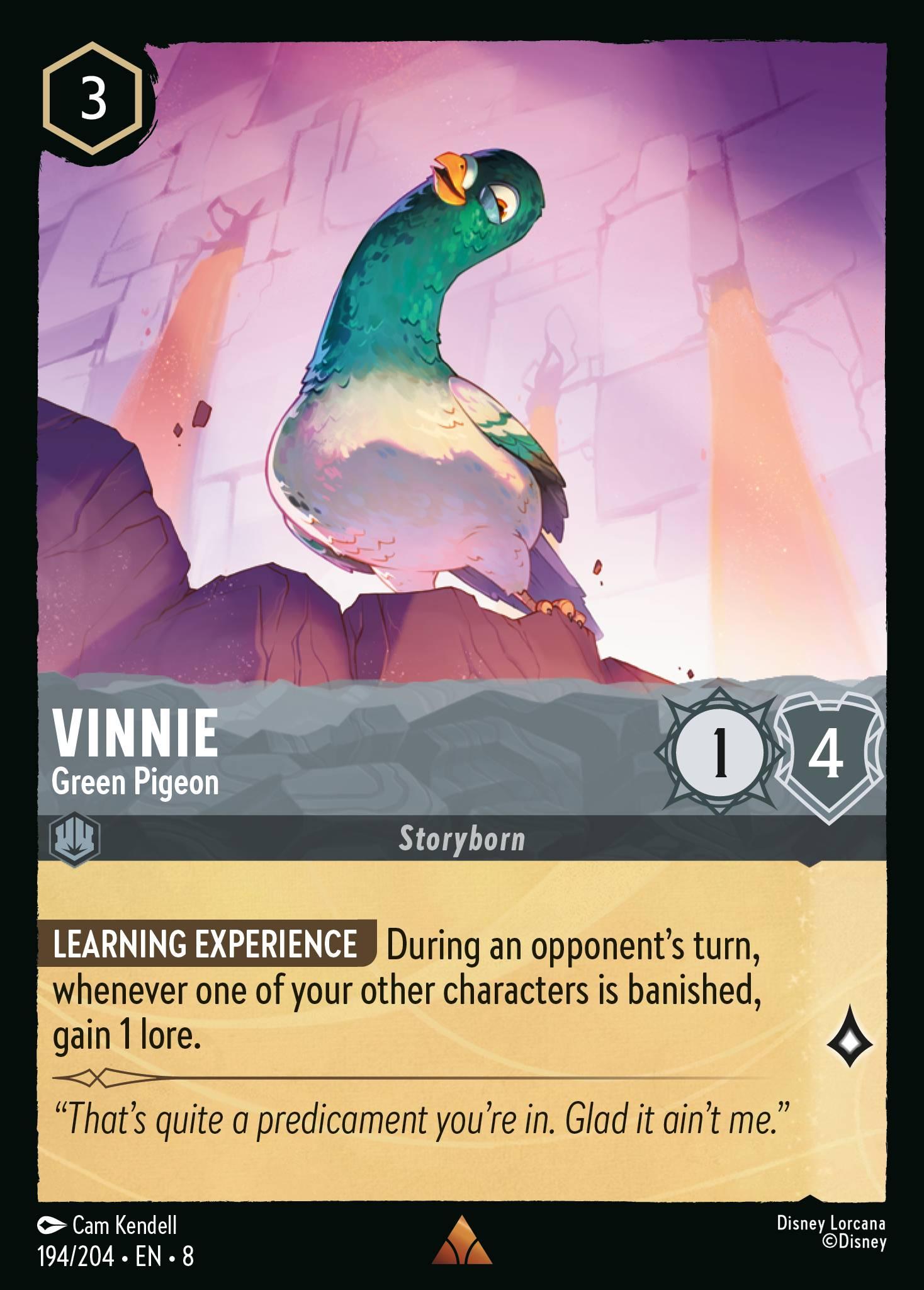 Vinnie, Green Pigeon - FOIL — image 1