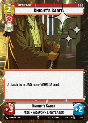 Knight's Saber - HYPERSPACE FOIL — image 1