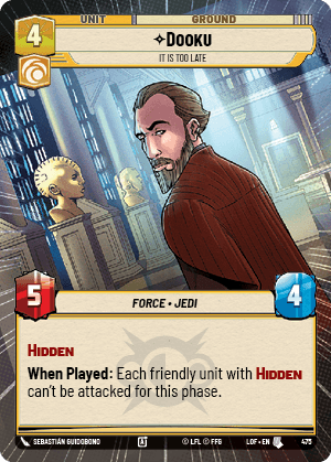 Dooku - It Is Too Late - HYPERSPACE — image 1