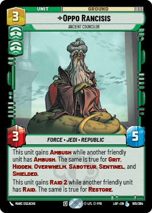 Oppo Rancisis - Ancient Councilor — image 1