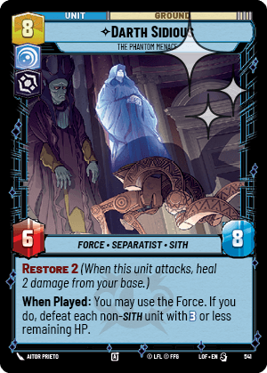 Darth Sidious - The Phantom Menace - FOIL — image 1