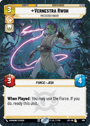 Vernestra Rwoh - Precocious Knight - HYPERSPACE — image 1
