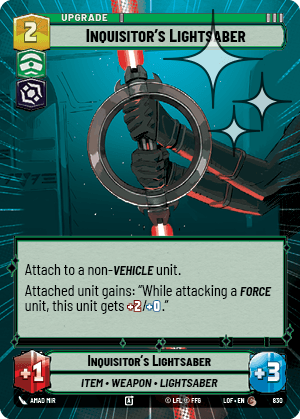 Inquisitor's Lightsaber - HYPERSPACE FOIL — image 1