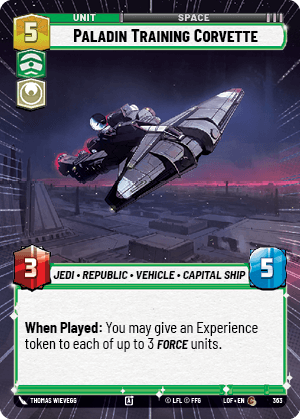 Paladin Training Corvette - HYPERSPACE — image 1