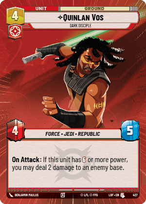 Quinlan Vos - Dark Disciple - HYPERSPACE — image 1