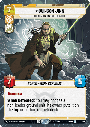 Qui-Gon Jinn - The Negotiations Will Be Short - HYPERSPACE — image 1