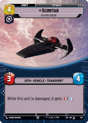 Scimitar - Sith Infiltrator - HYPERSPACE — image 1
