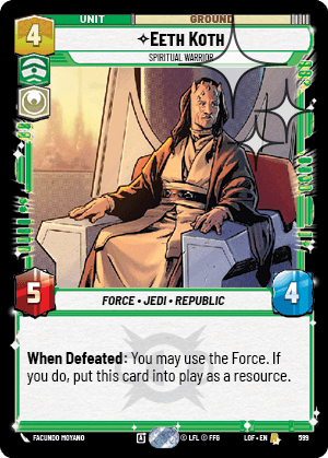 Eeth Koth - Spiritual Warrior - FOIL — image 1