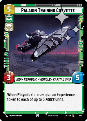 Paladin Training Corvette - FOIL — image 1