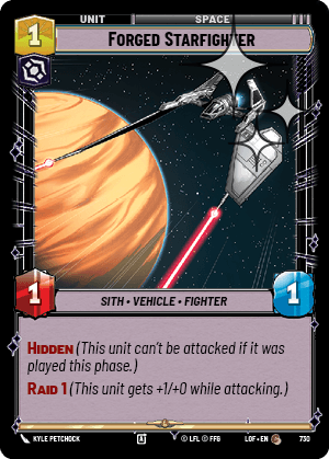 Forged Starfighter - FOIL — image 1
