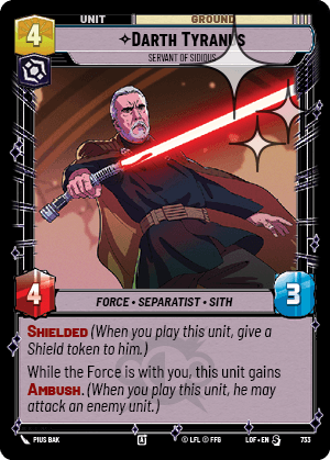 Darth Tyranus - Servant of Sidious - FOIL — image 1