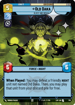 Old Daka - Oldest and Wisest - HYPERSPACE FOIL — image 1