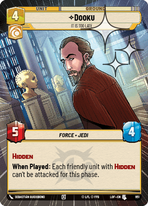 Dooku - It Is Too Late - HYPERSPACE FOIL — image 1