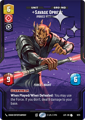 Savage Opress - Imbued With Hate - PRESTIGE FOIL — image 1