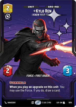 Kylo Ren - I Know Your Story - PRESTIGE FOIL — image 1