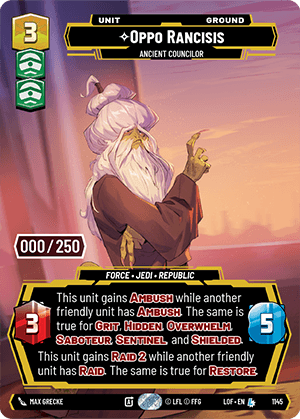 Oppo Rancisis - Ancient Councilor - PRESTIGE SERIALIZED — image 1