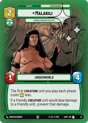 Malakili - Loving Rancor Keeper - OP Promo – FOIL — image 1