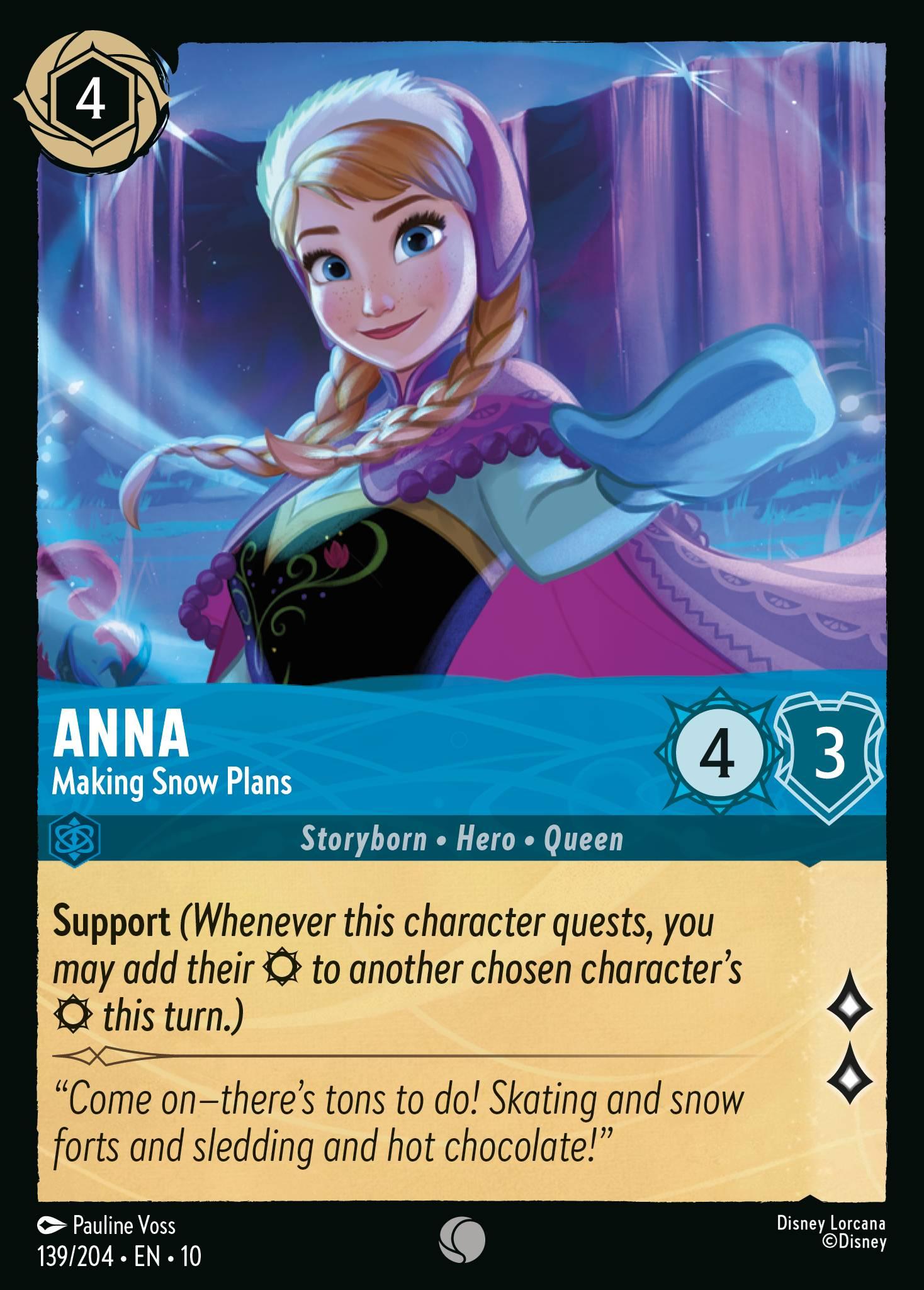 Anna, Making Snow Plans - FOIL — image 1