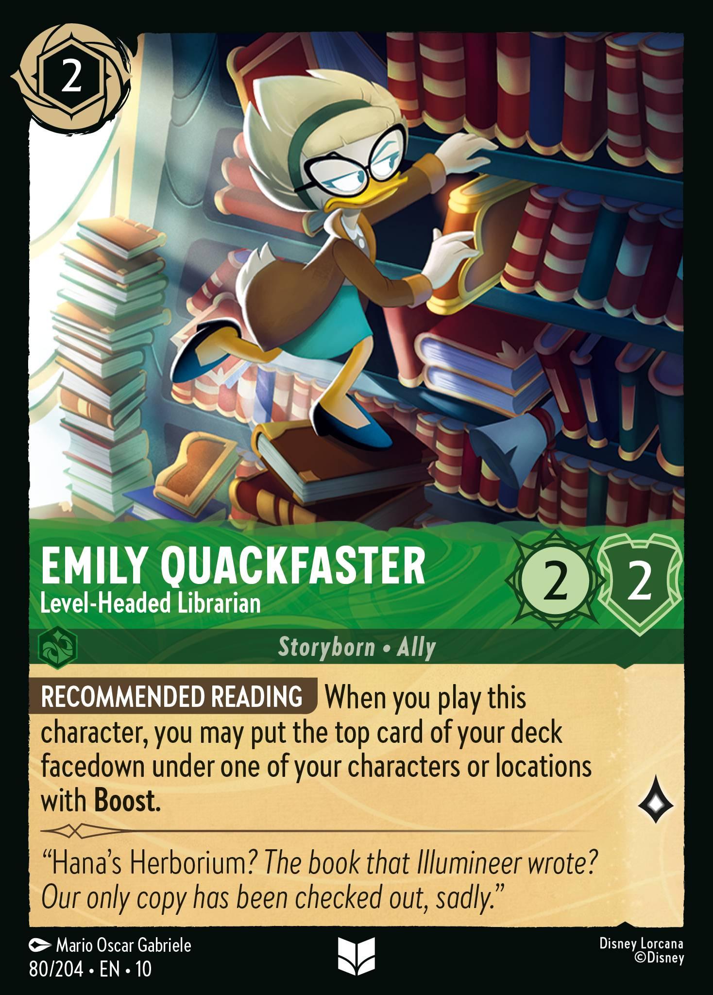 Emily Quackfaster, Level-Headed Librarian - FOIL — image 1
