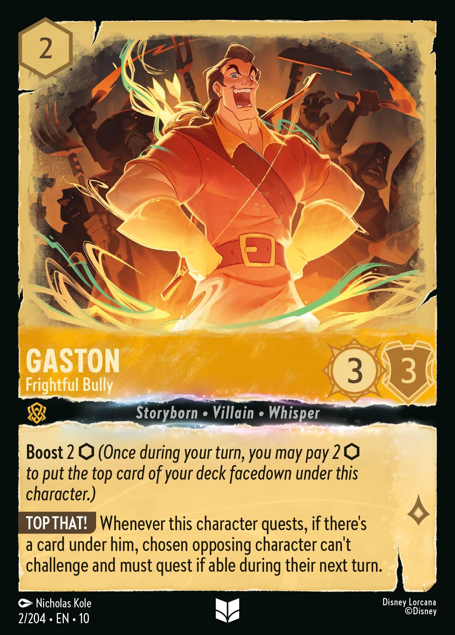 Gaston, Frightful Bully - FOIL — image 1