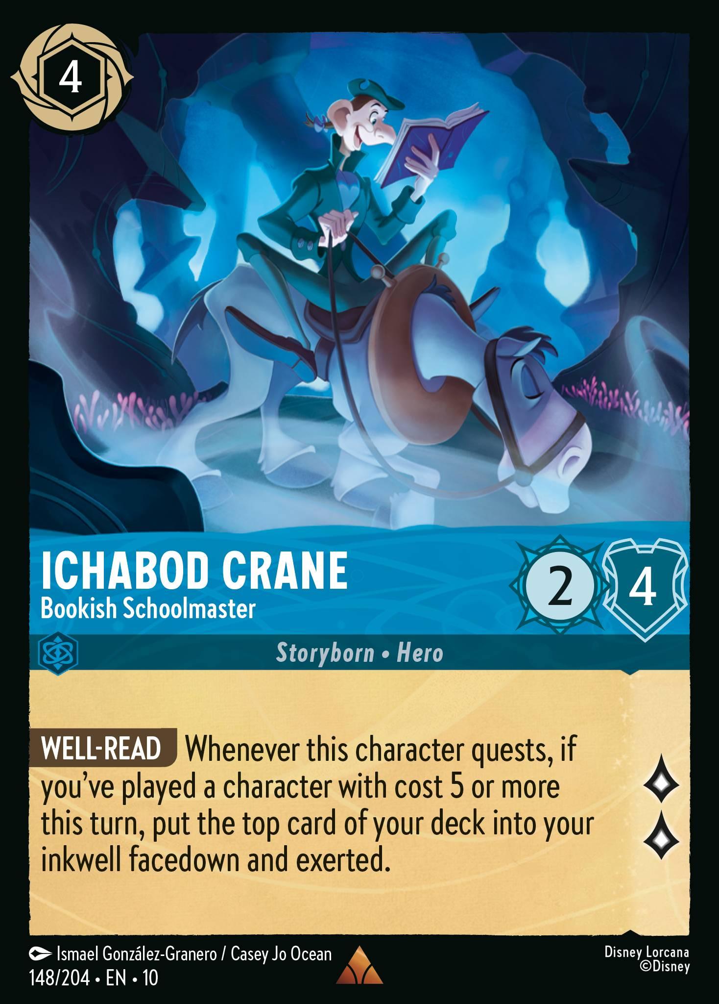 Ichabod Crane, Bookish Schoolmaster — image 1