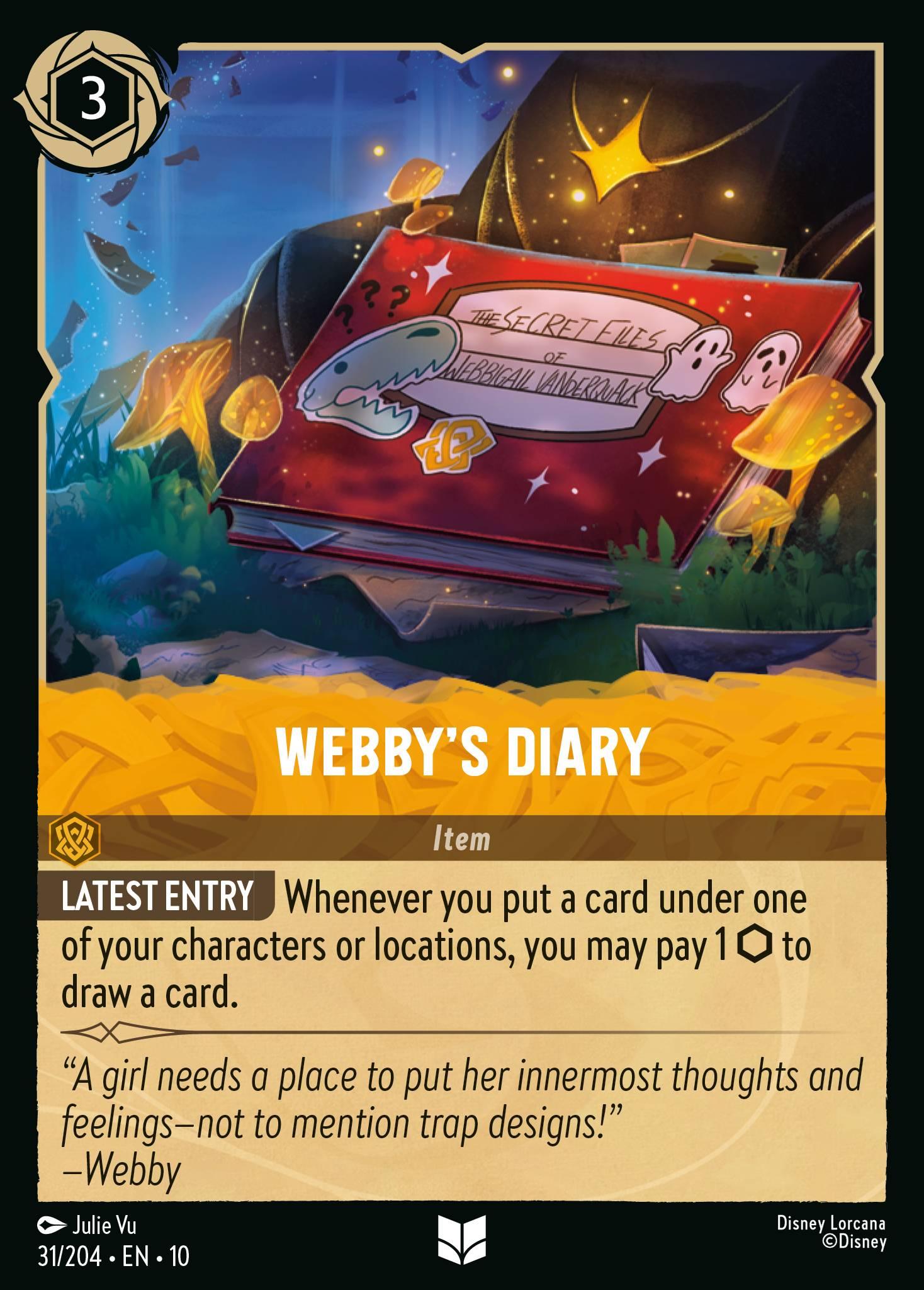 Webby's Diary - FOIL — image 1