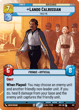 Lando Calrissian - Trust Me - HYPERSPACE — image 1