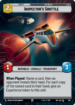 Inspector's Shuttle - HYPERSPACE — image 1