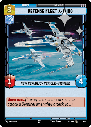 Defense Fleet X-Wing - FOIL — image 1