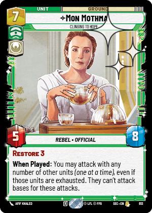 Mon Mothma - Clinging to Hope - FOIL — image 1