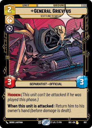General Grievous - Scuttling to Safety - FOIL — image 1
