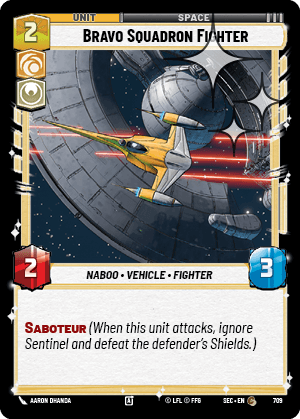Bravo Squadron Fighter - FOIL — image 1