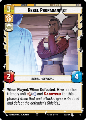 Rebel Propagandist - FOIL — image 1