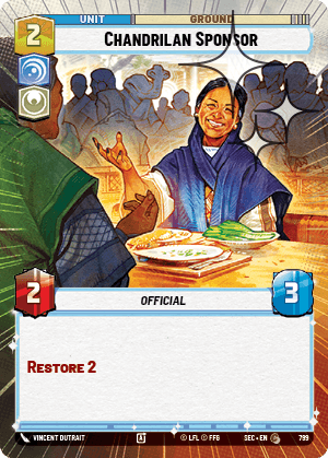 Chandrilan Sponsor - HYPERSPACE FOIL — image 1