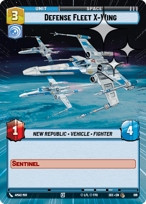 Defense Fleet X-Wing - HYPERSPACE FOIL — image 1