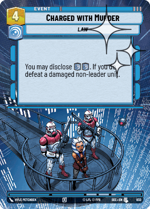 Charged with Murder - HYPERSPACE FOIL — image 1